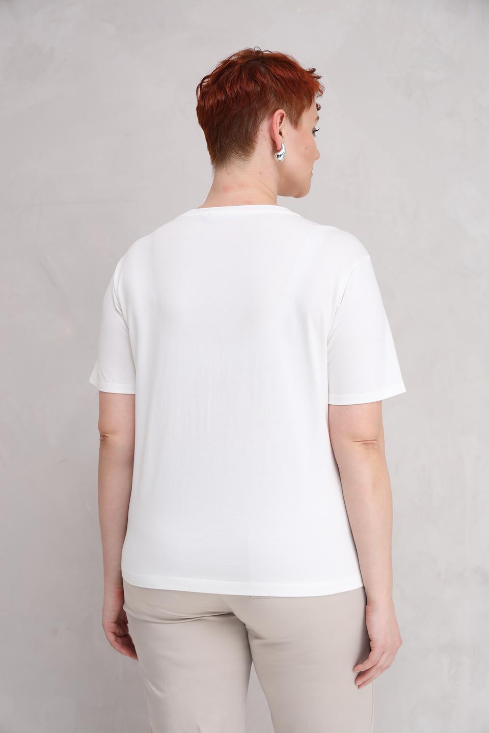 Футболка Lecomte с принтом