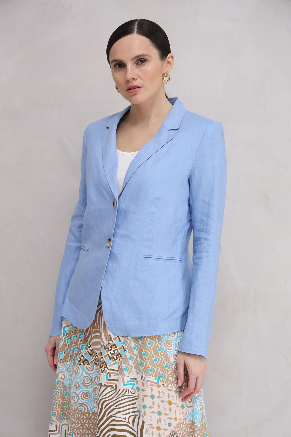 Жакет Oui женский голубой