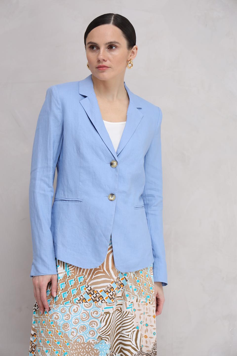 Жакет Oui женский голубой