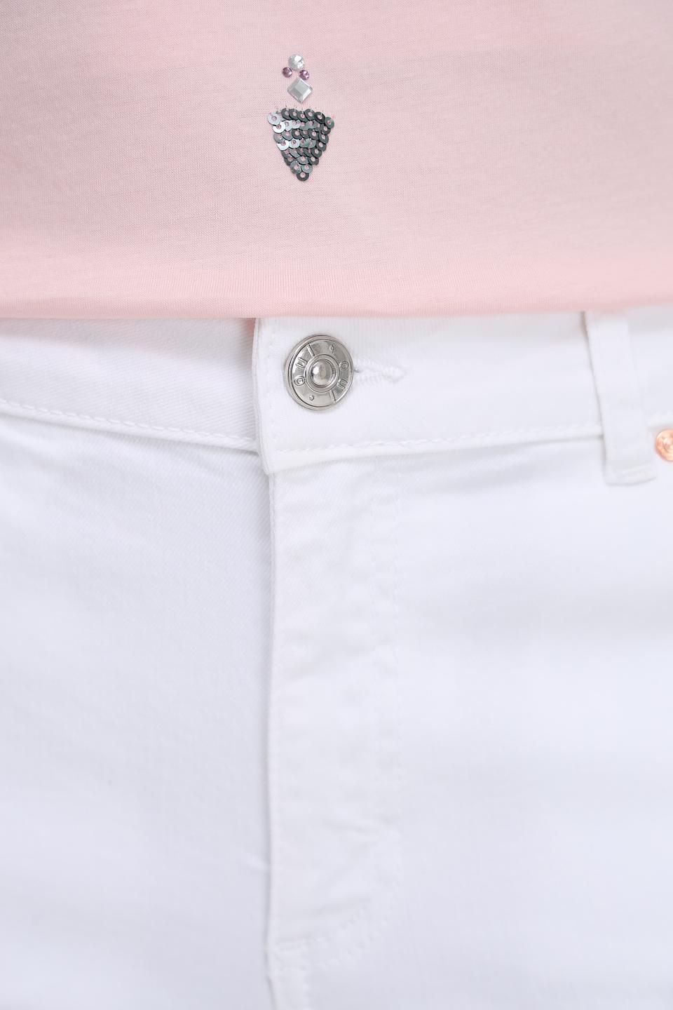 Джинсы расклешенные Oui белые