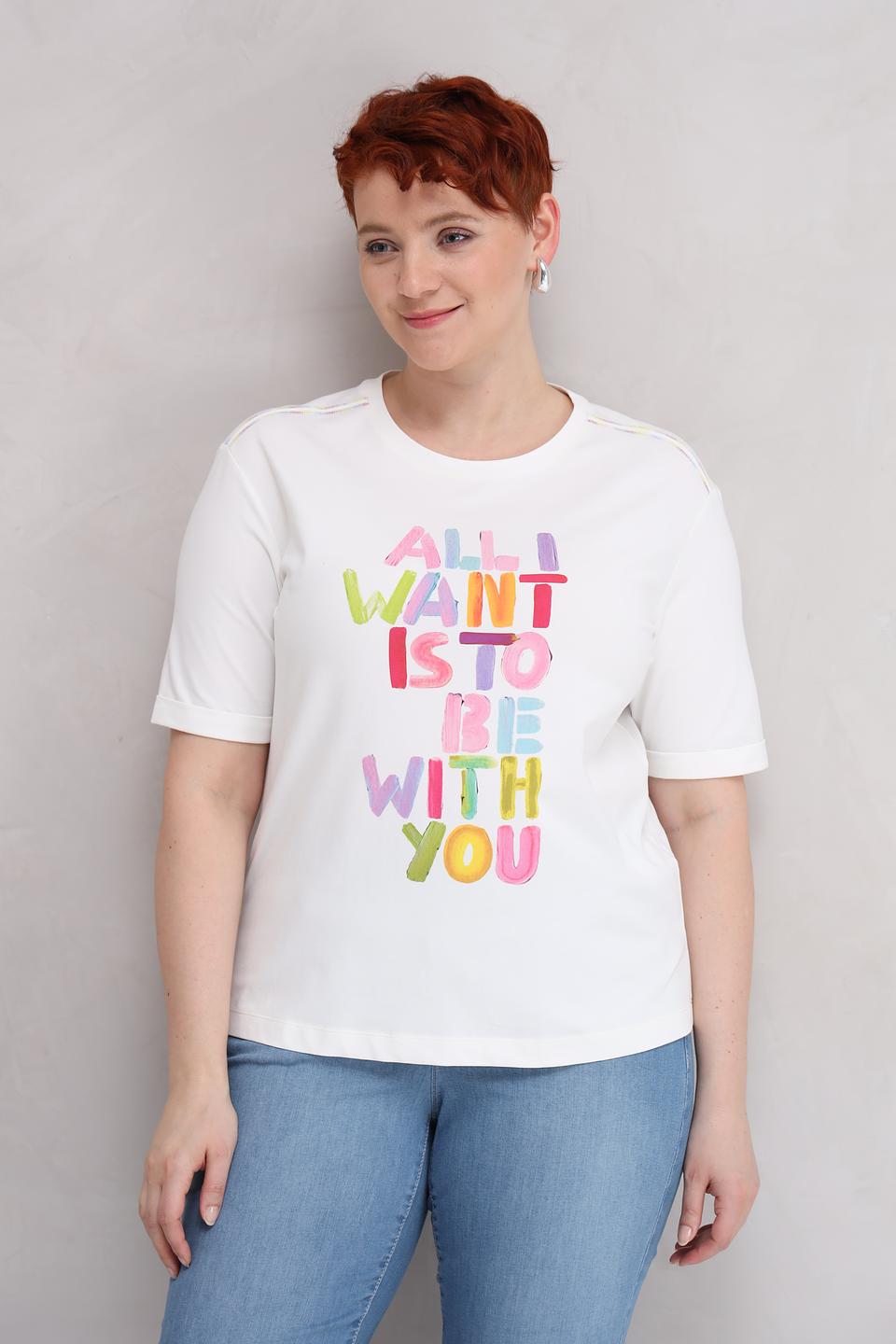 Футболка Lecomte с принтом