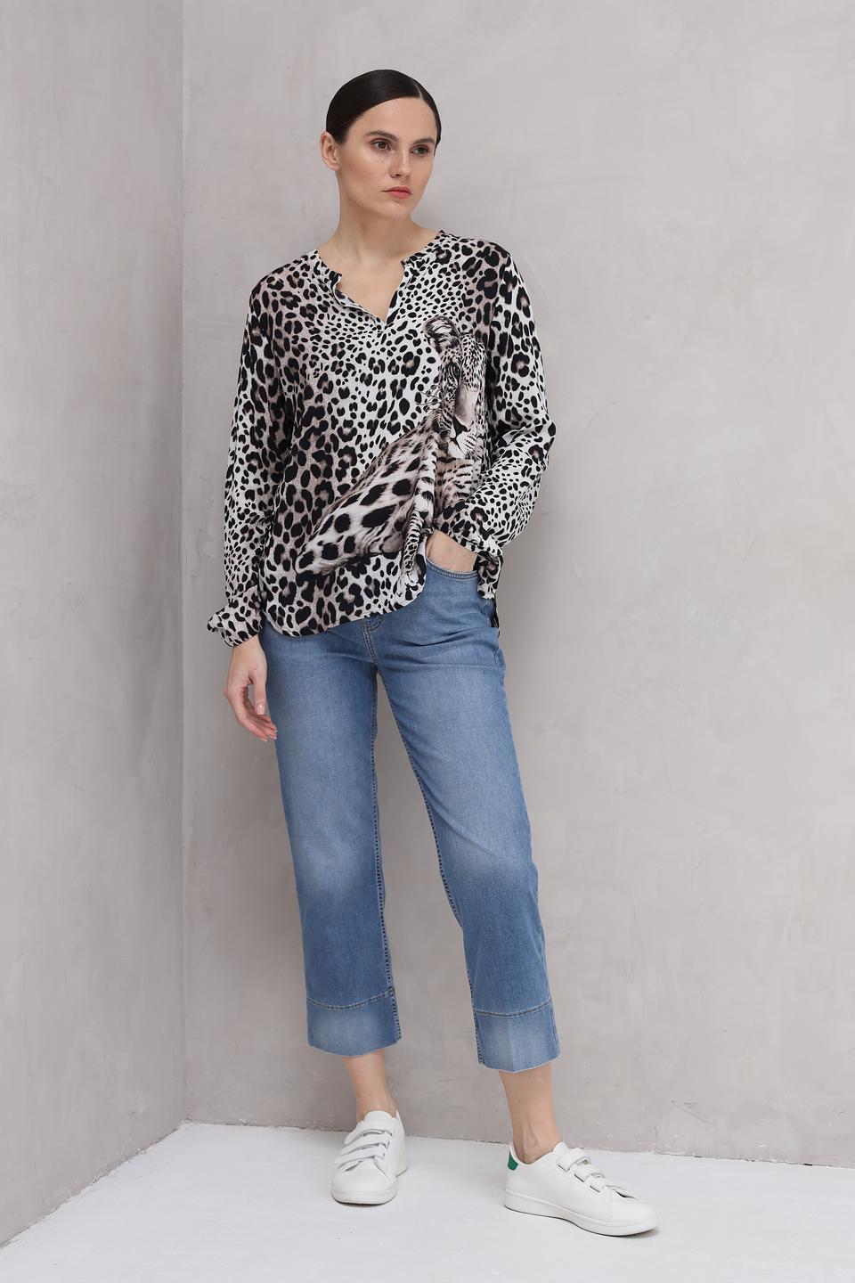 Блуза Monari с леопардовым принтом