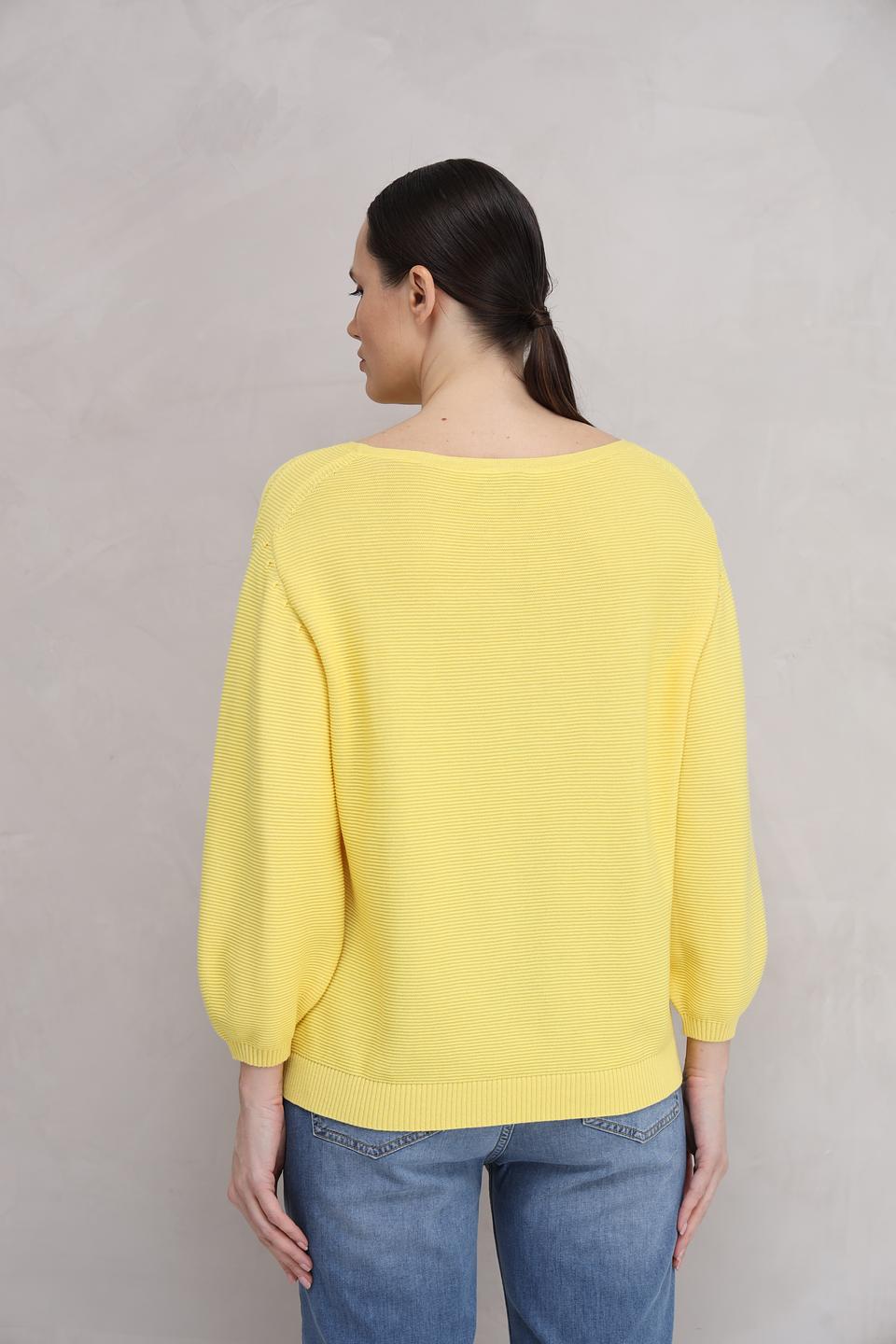 Пуловер Monari жёлтый с рукавом 3/4