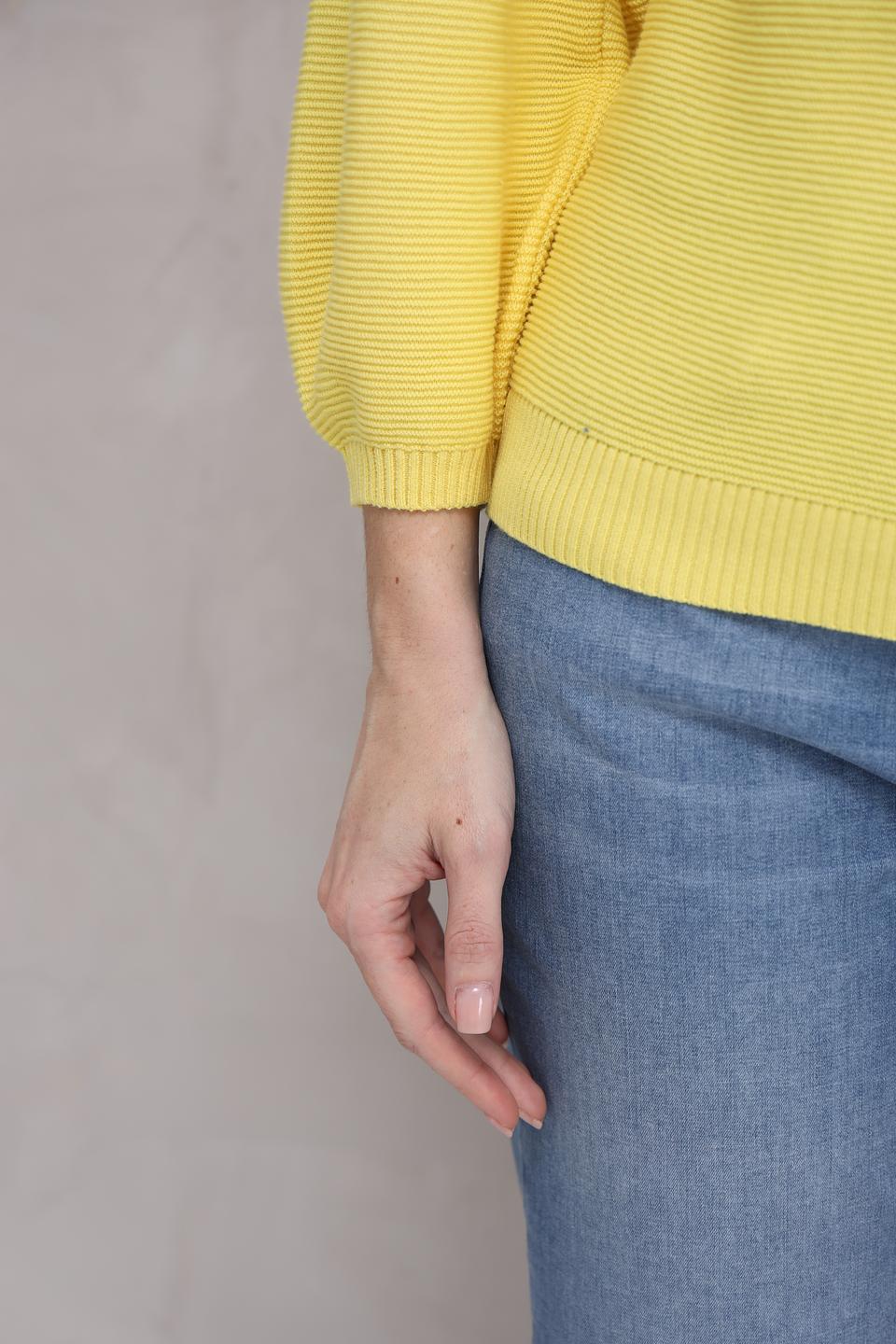 Пуловер Monari жёлтый с рукавом 3/4