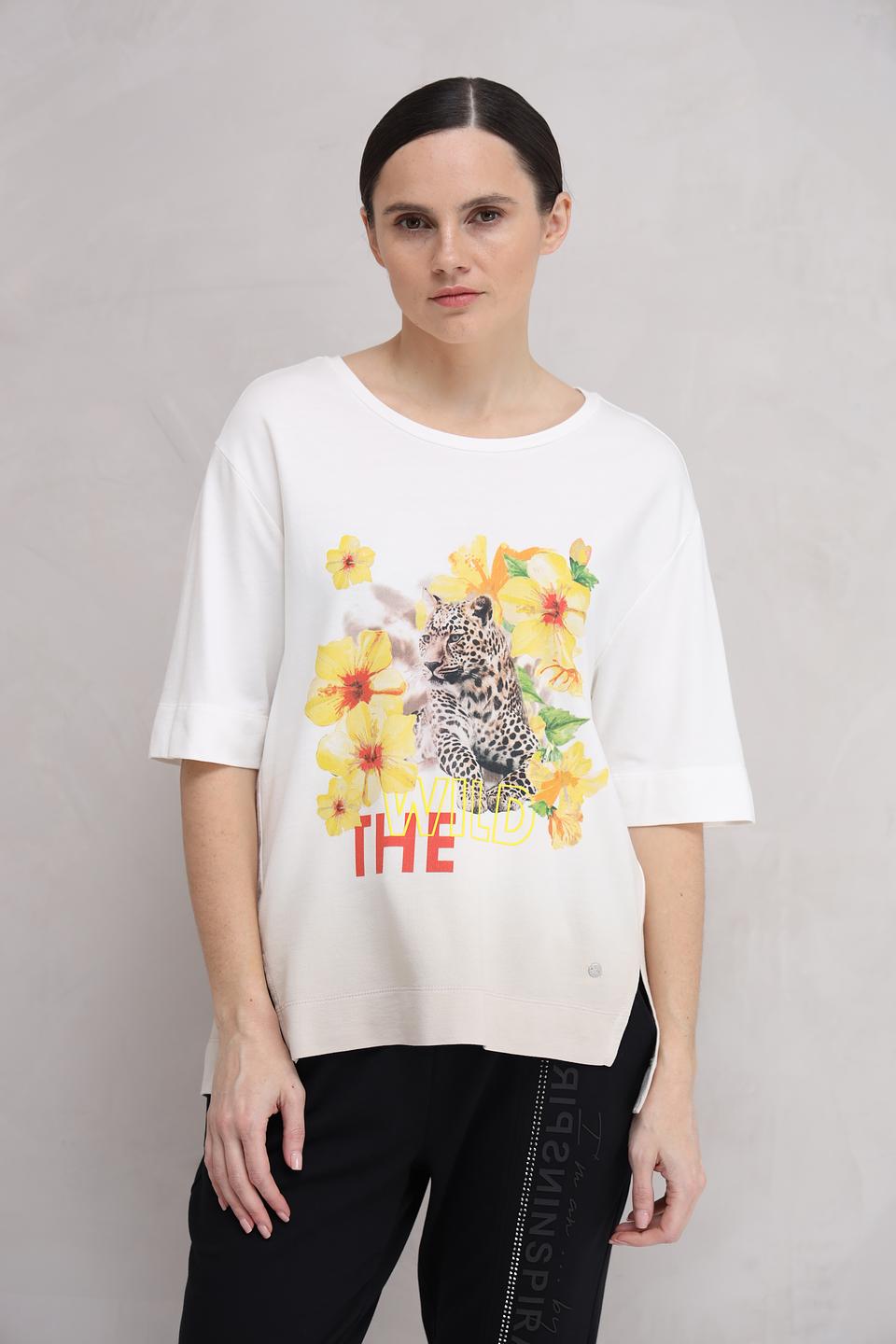 Футболка Monari с леопардом