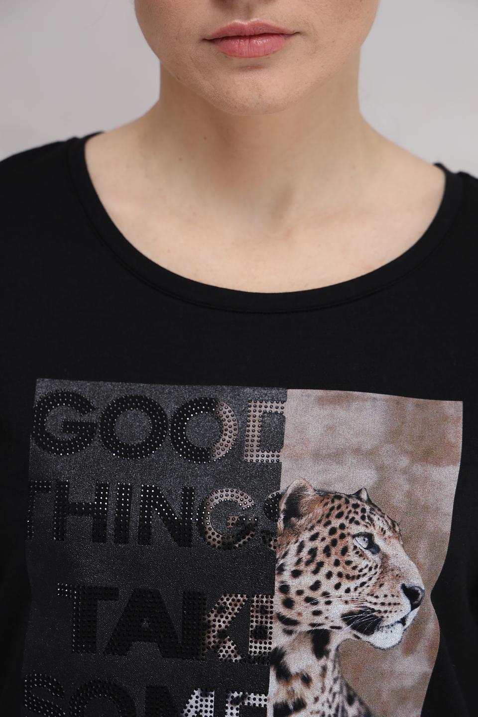 Футболка Monari с леопардовым принтом
