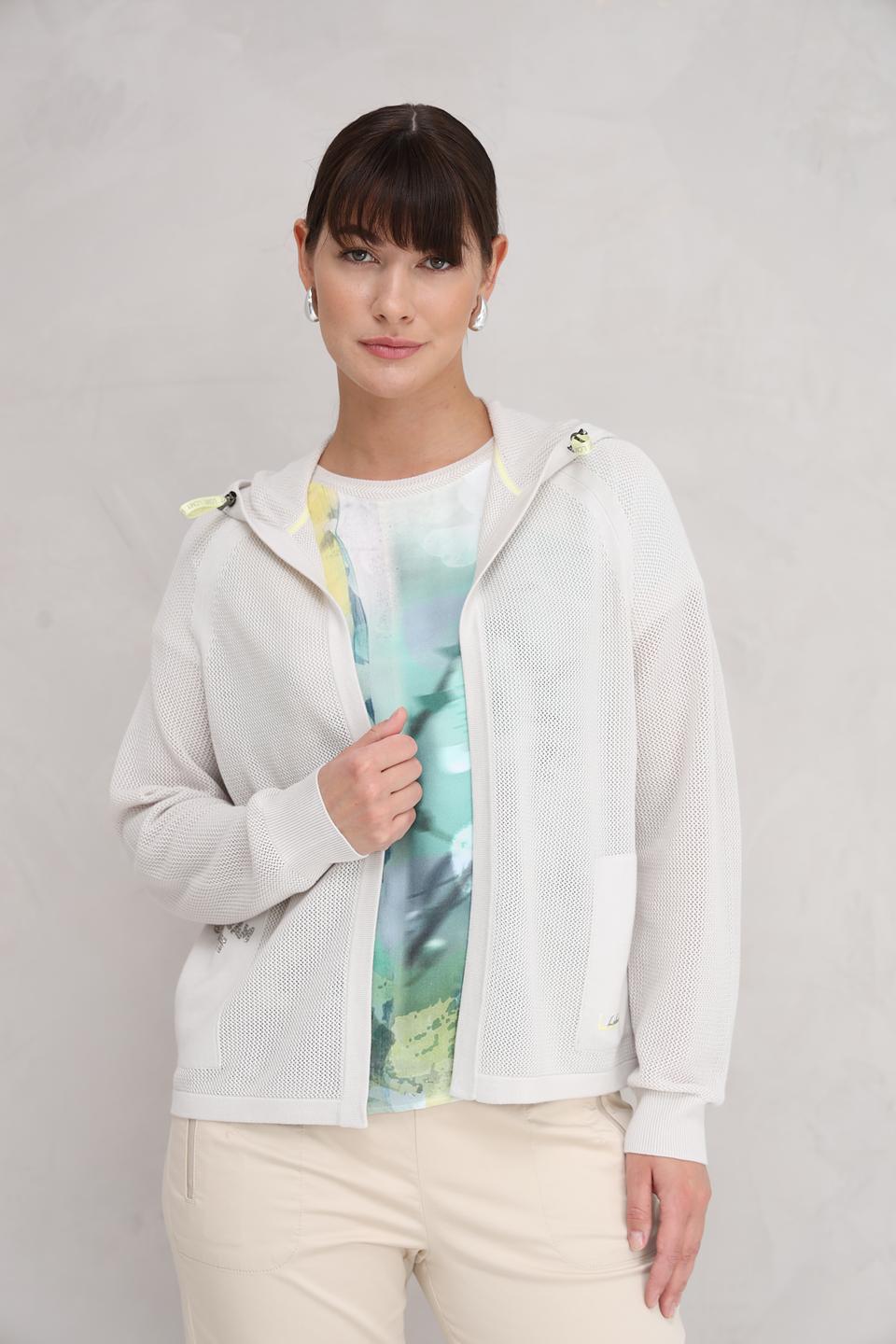 Жакет Lecomte с капюшоном светло-серый