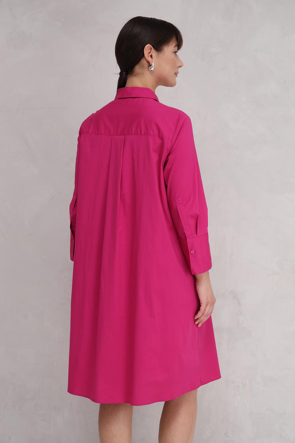 Платье рубашка Oui фуксия