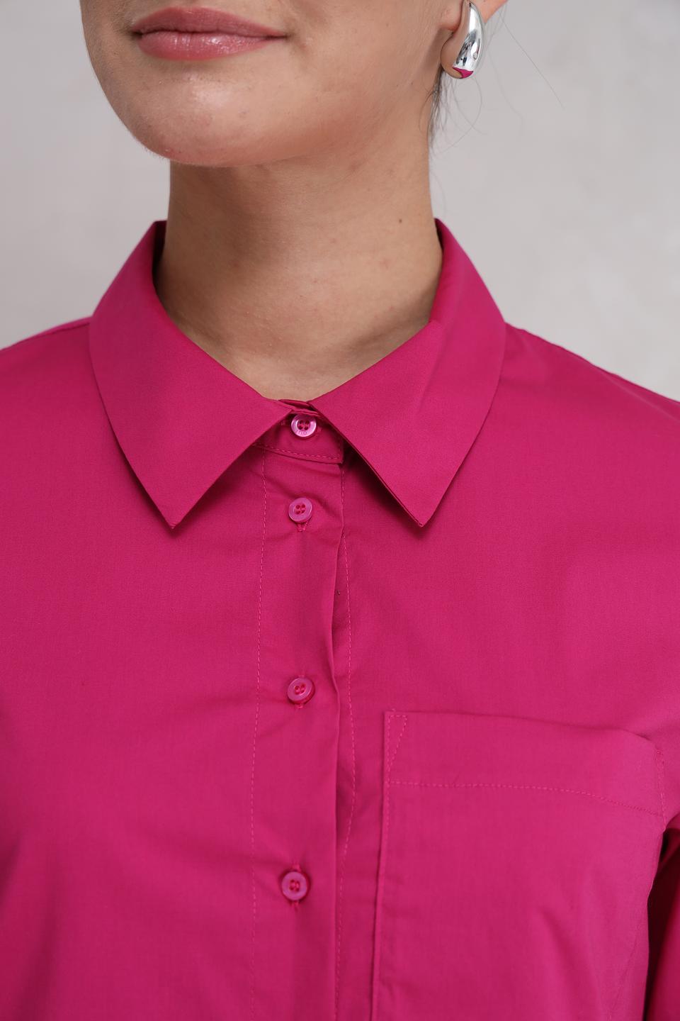 Платье рубашка Oui фуксия