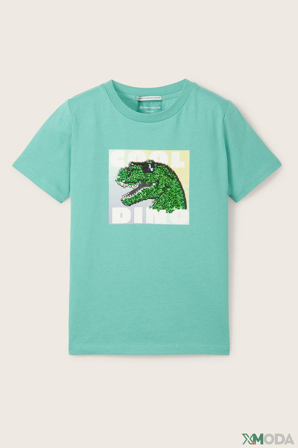 Футболка Tom Tailor динозавр мятный