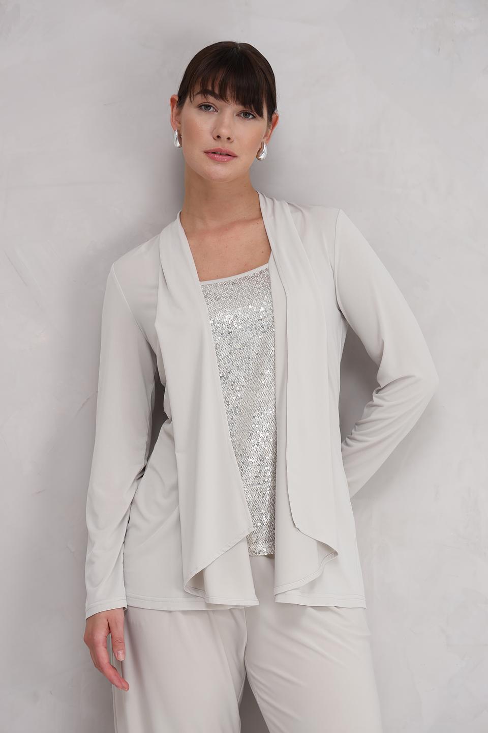 Блуза SE Stenau бежевая с запахом