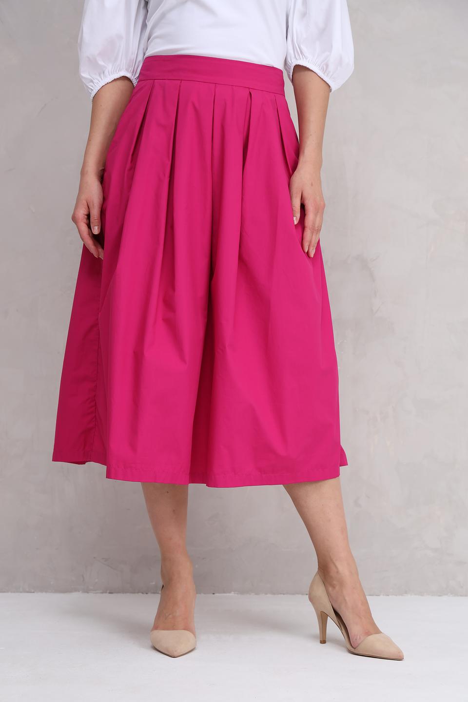 Юбка Oui фуксия с плиссировкой