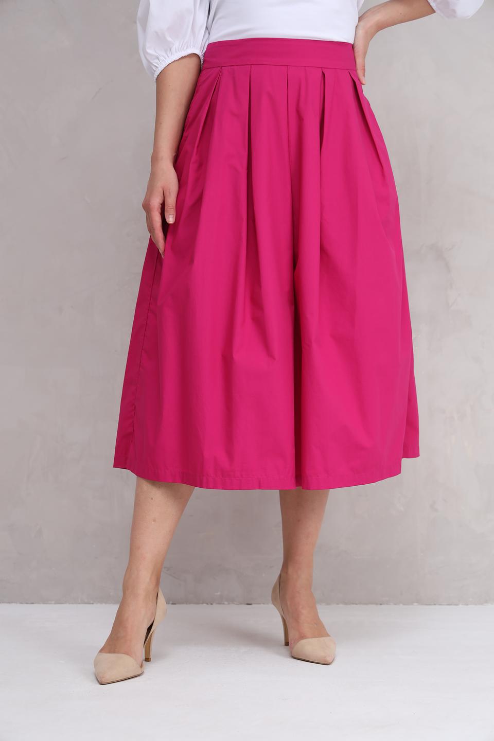 Юбка Oui фуксия с плиссировкой