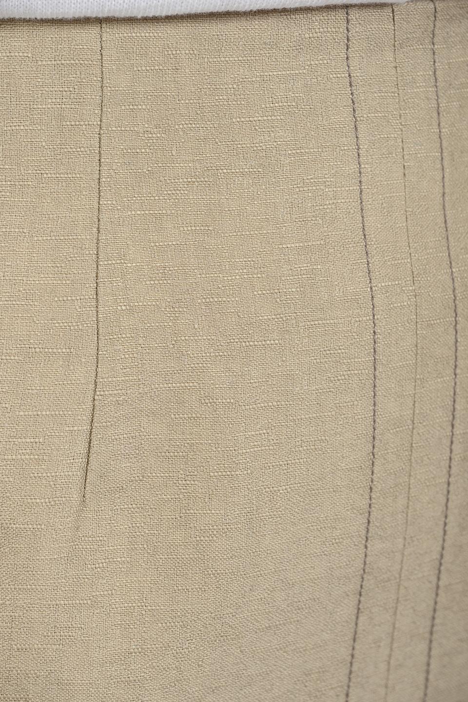 Юбка Giorgio Grati бежевая с разрезом