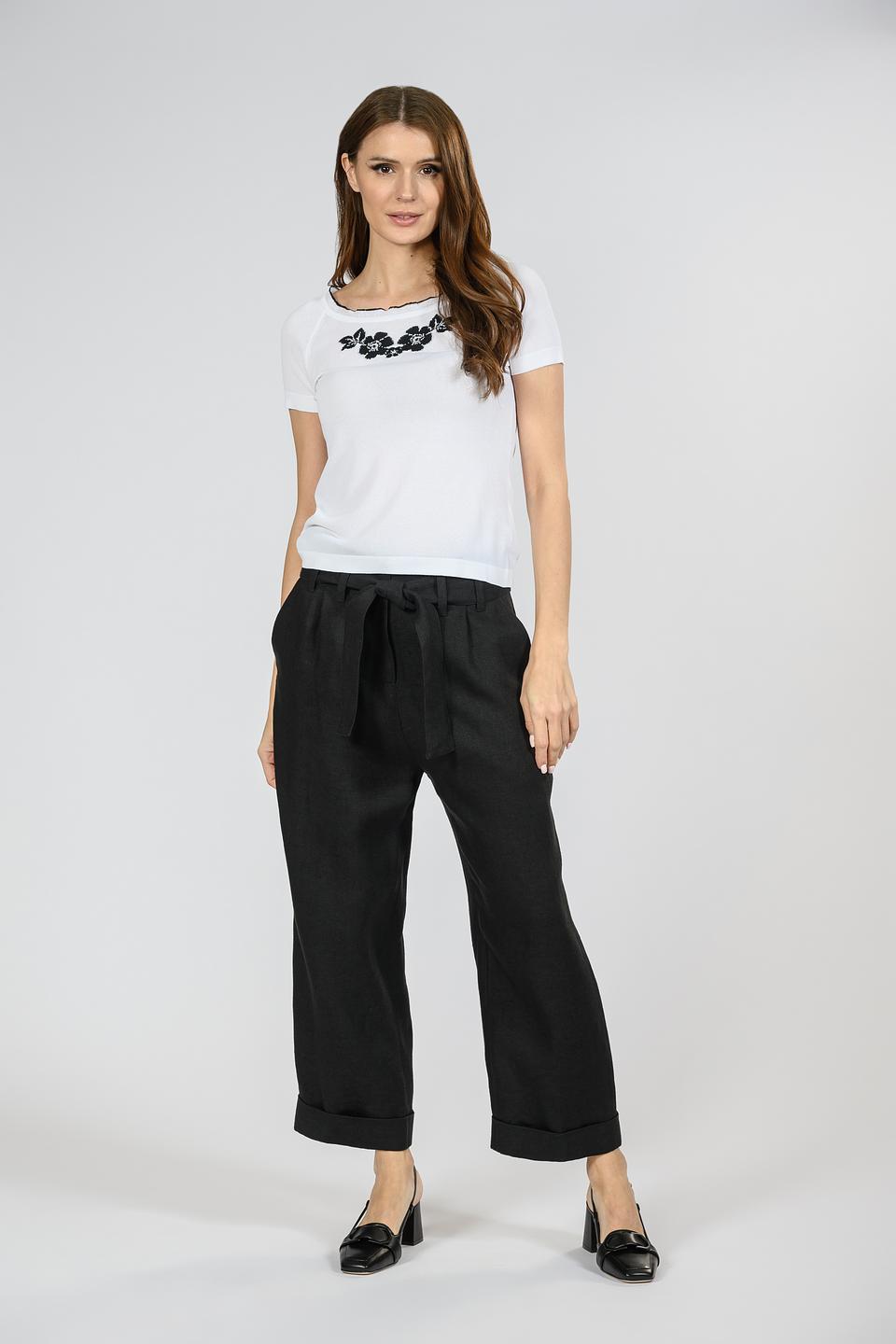 Брюки Giorgio Grati чёрные с поясом