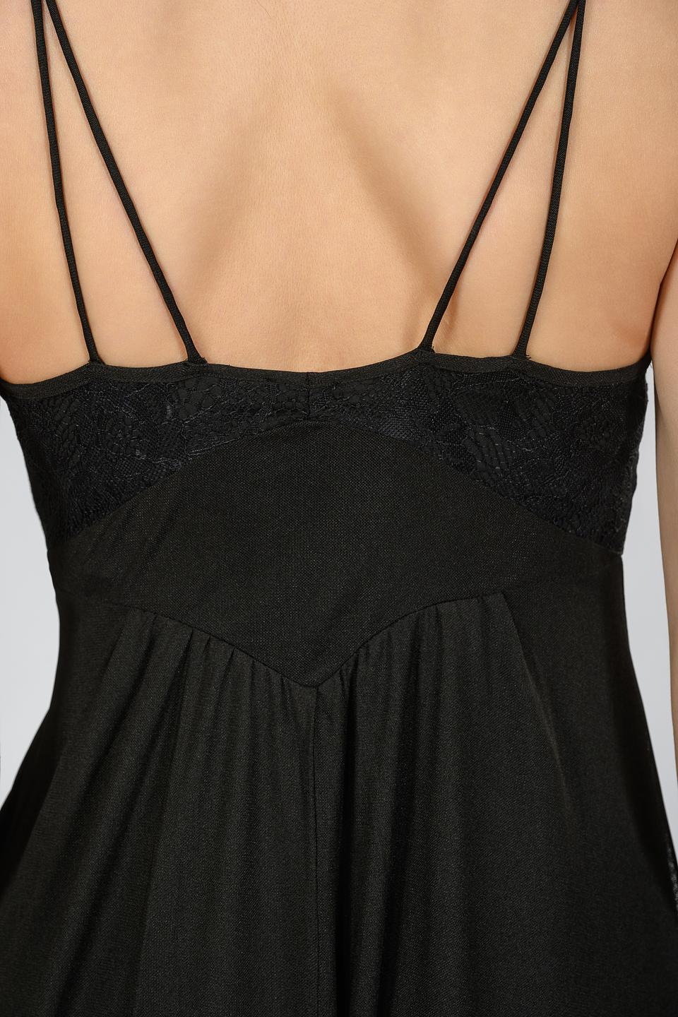 Платье Hugo жен. с кружевом чёрное