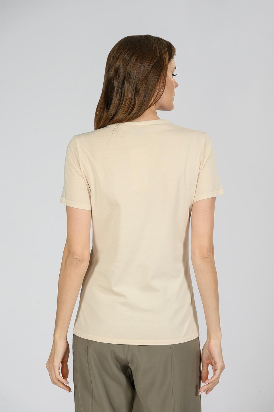 Футболка Boss Orange с принтом бежевый