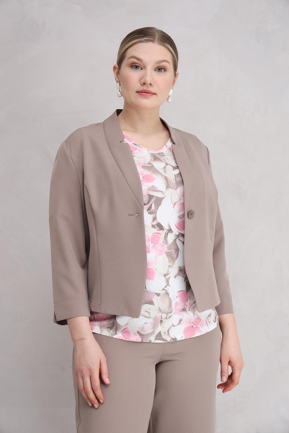 Жакет Frank Walder приталенный бежевый