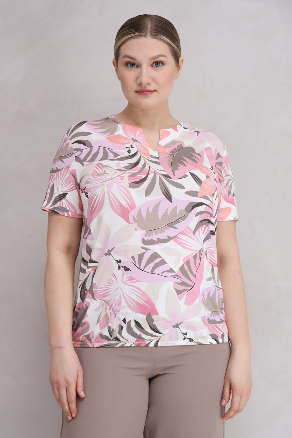 Футболка Frank Walder с тропическим принтом