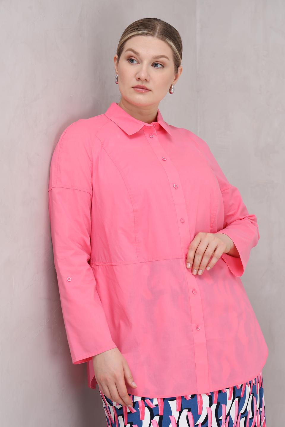 Блуза Lebek оверсайз розовая