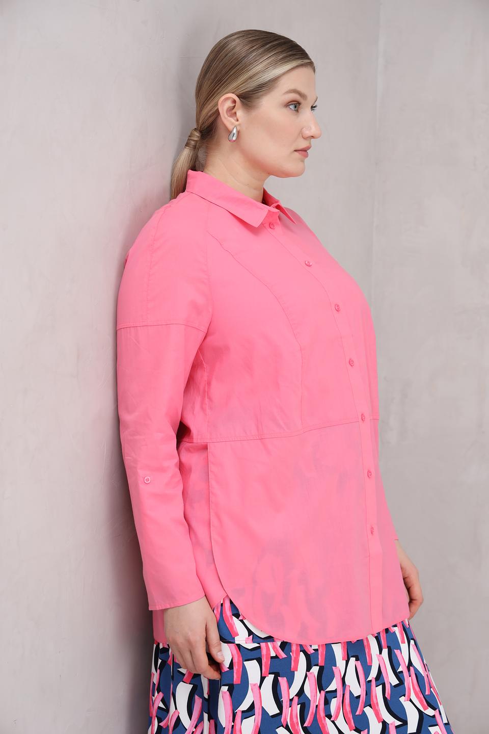Блуза Lebek оверсайз розовая