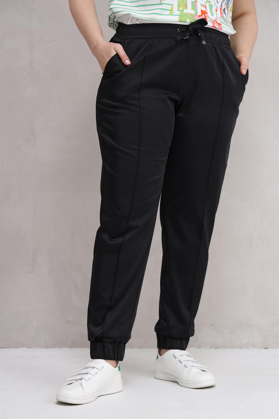 Брюки Lecomte чёрные с манжетами