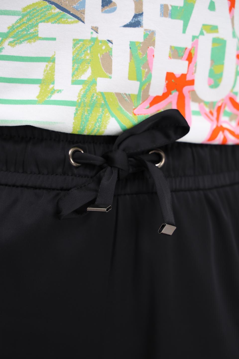 Брюки Lecomte чёрные с манжетами