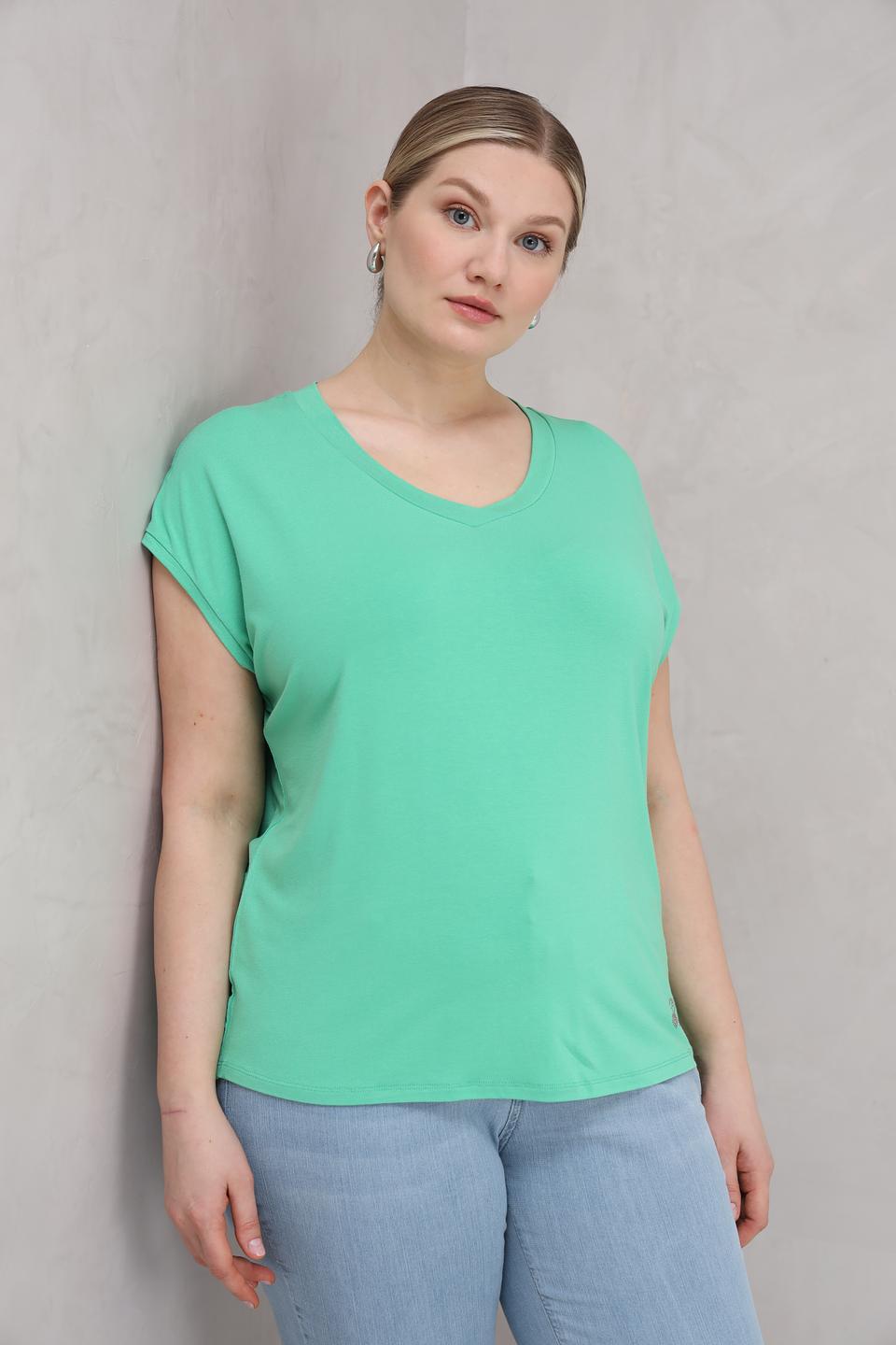 Топ Lebek мятный с рукавами