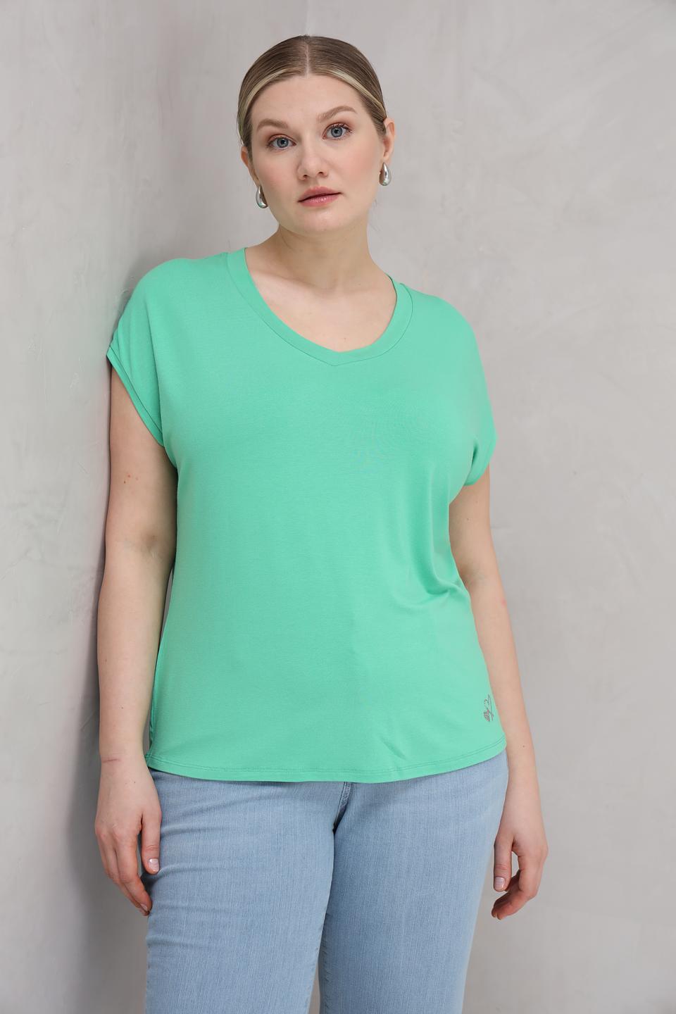 Топ Lebek мятный с рукавами