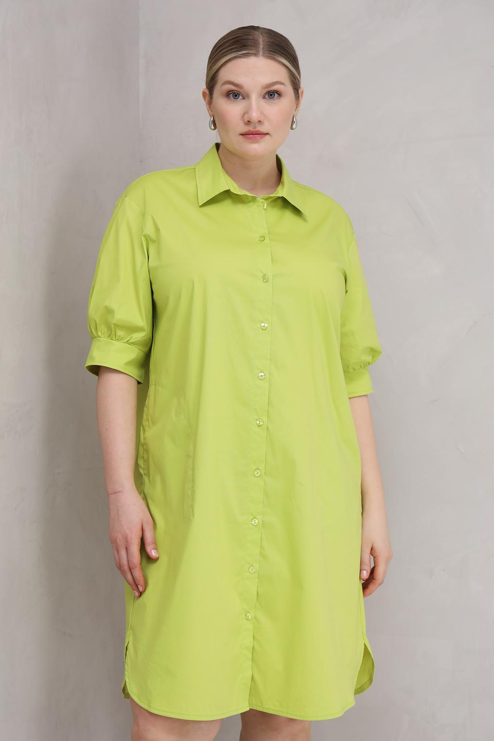 Платье-рубашка Lecomte лайм