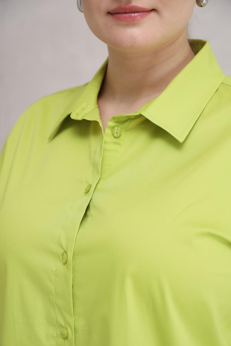 Платье-рубашка Lecomte лайм