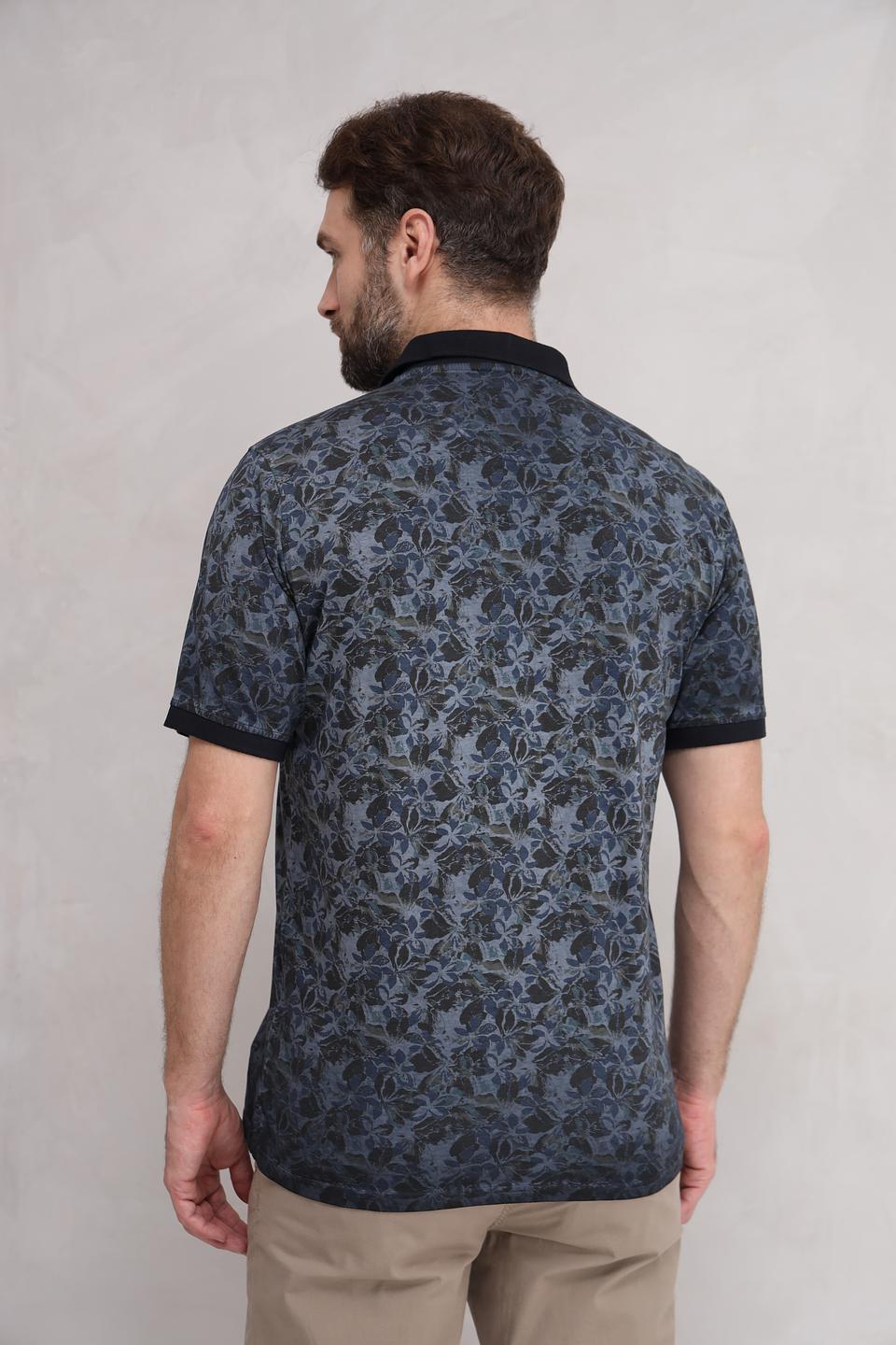 Поло Casa Moda с цветочным принтом