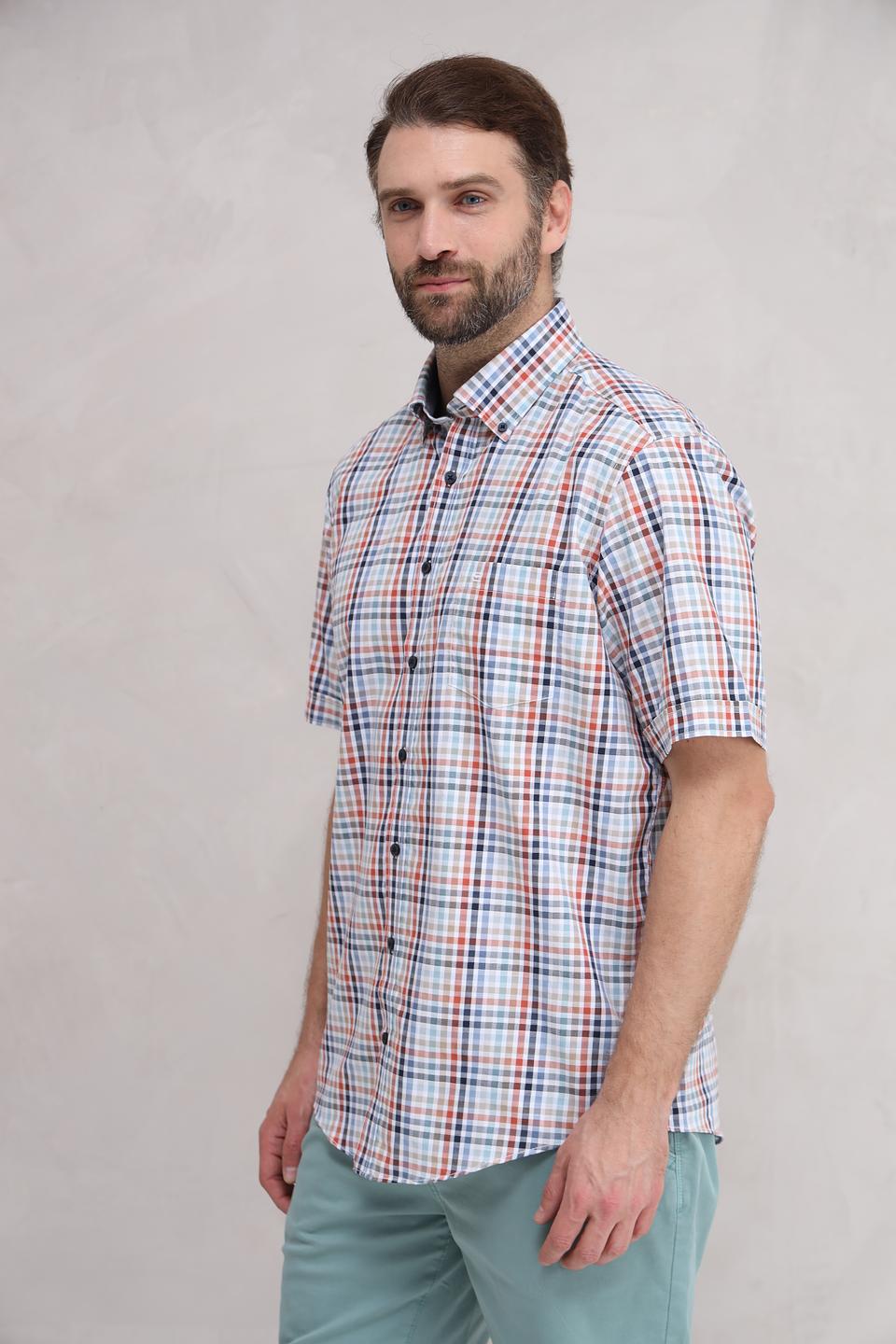 Рубашка кр Casa Moda в клетку