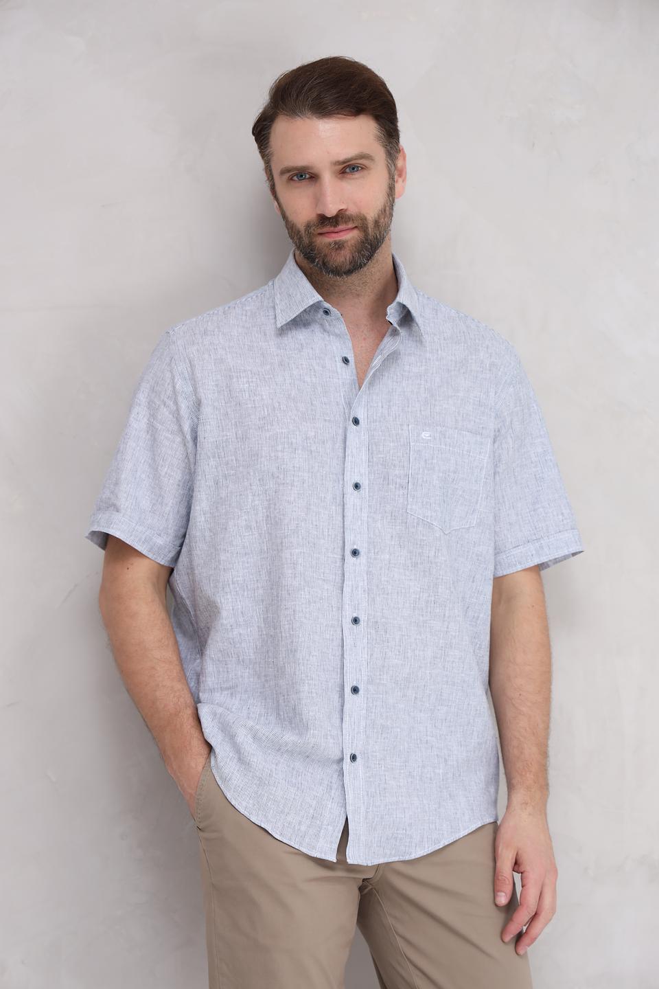 Рубашка кр Casa Moda голубая