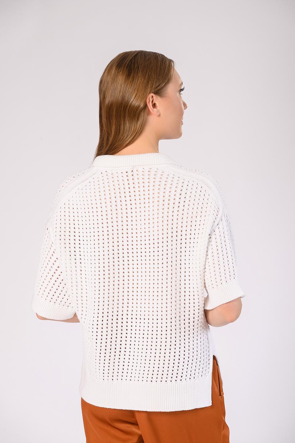 Джемпер Windsor женский ажурный белый