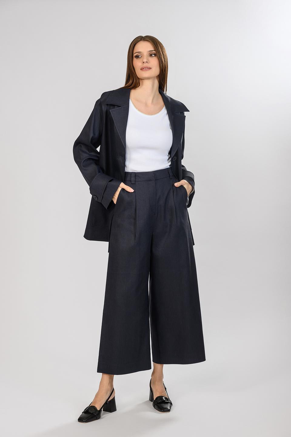 Брюки палаццо Malej синие