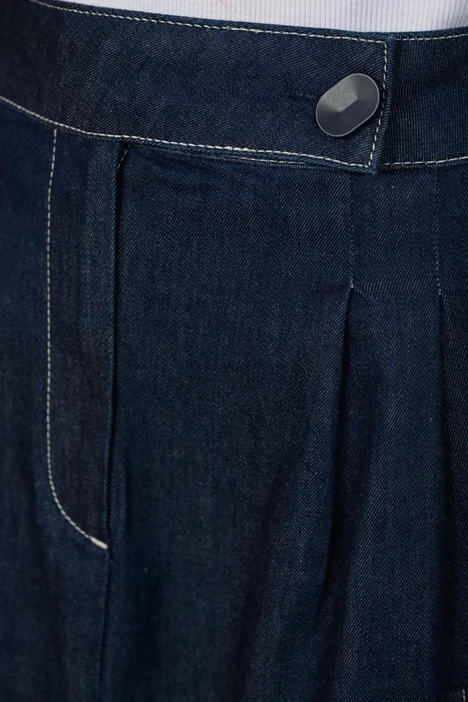 Юбка Malej джинсовая с карманом синяя