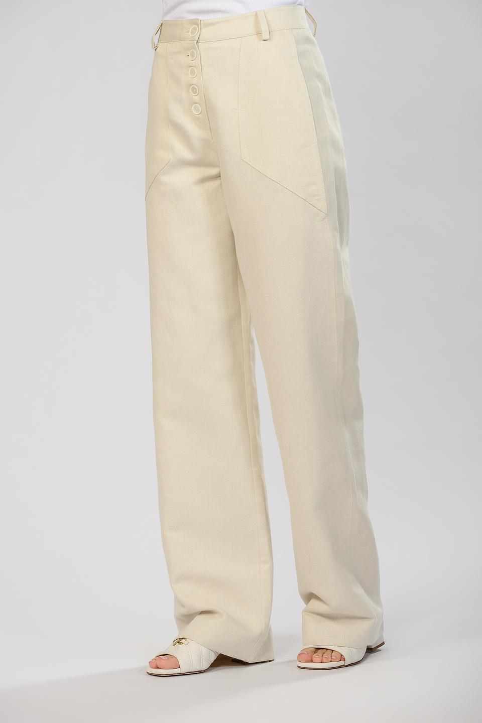 Брюки палаццо Malej бежевые