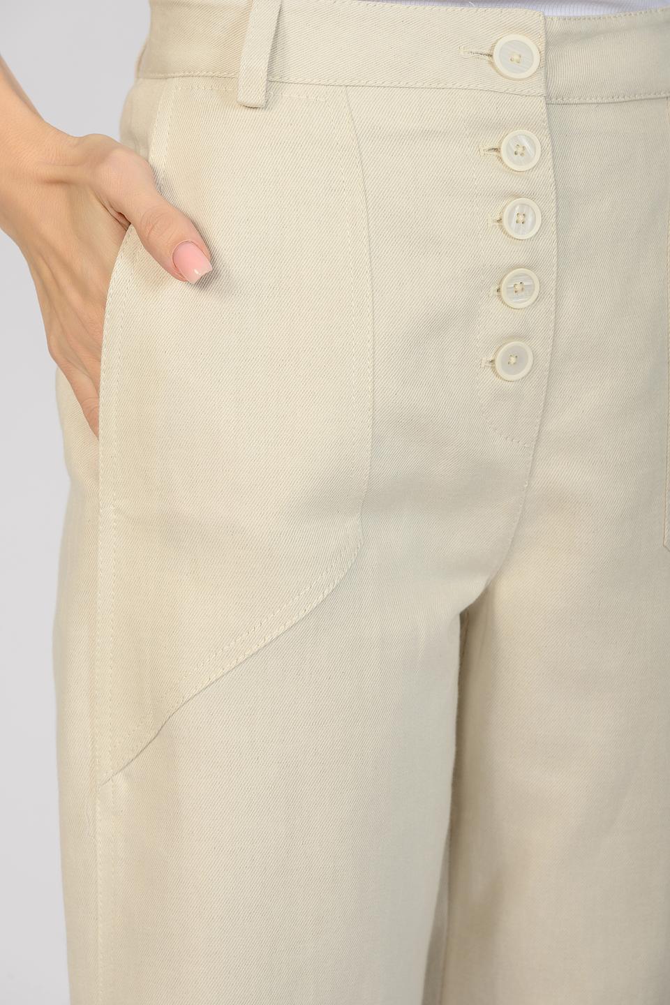 Брюки палаццо Malej бежевые