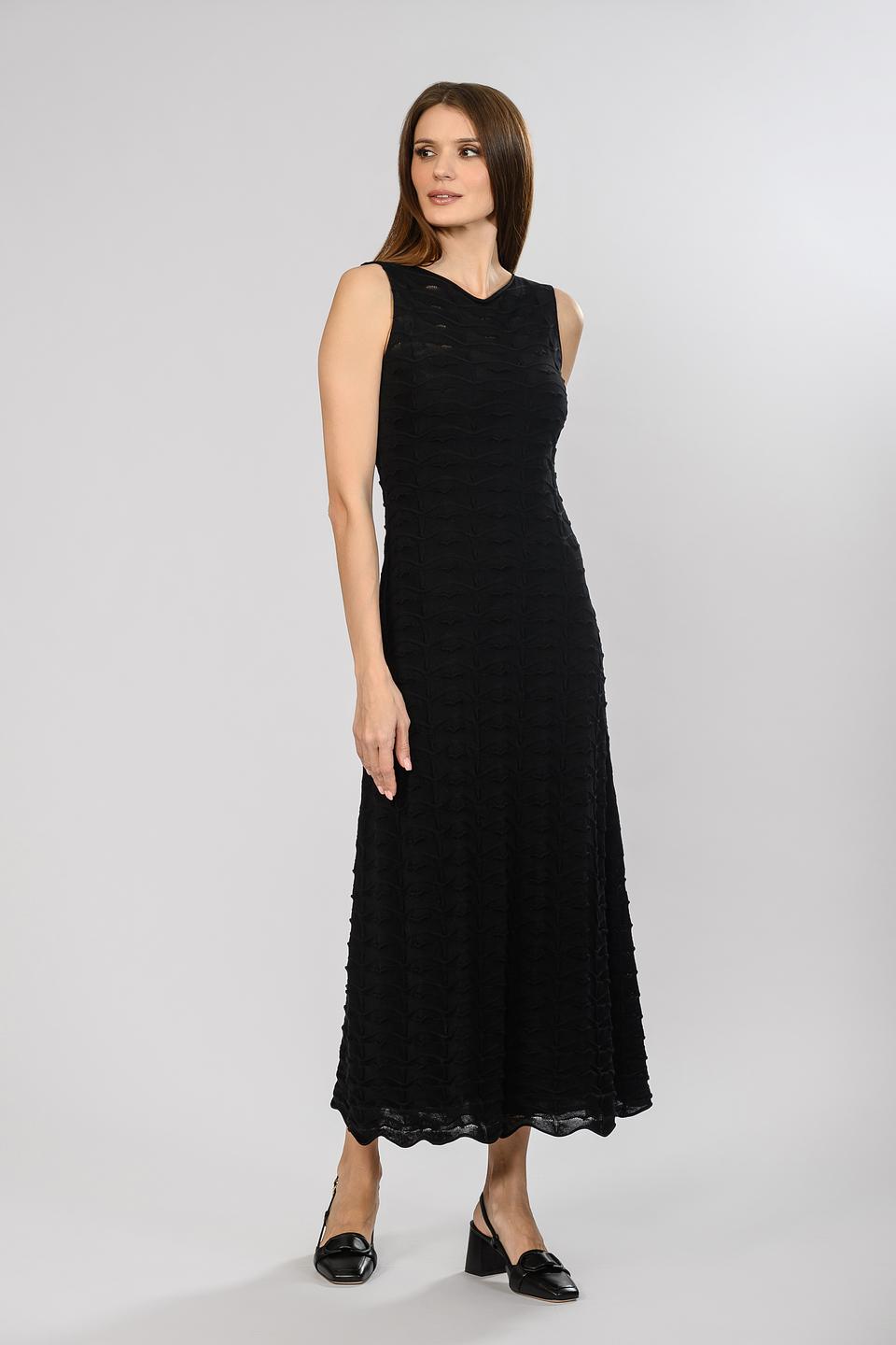 Платье D. Exterior чёрное с текстурой