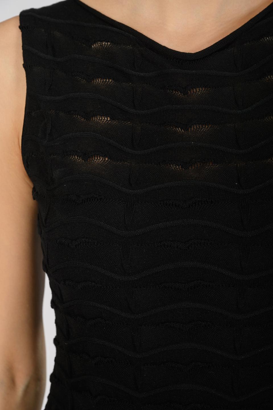 Платье D. Exterior чёрное с текстурой