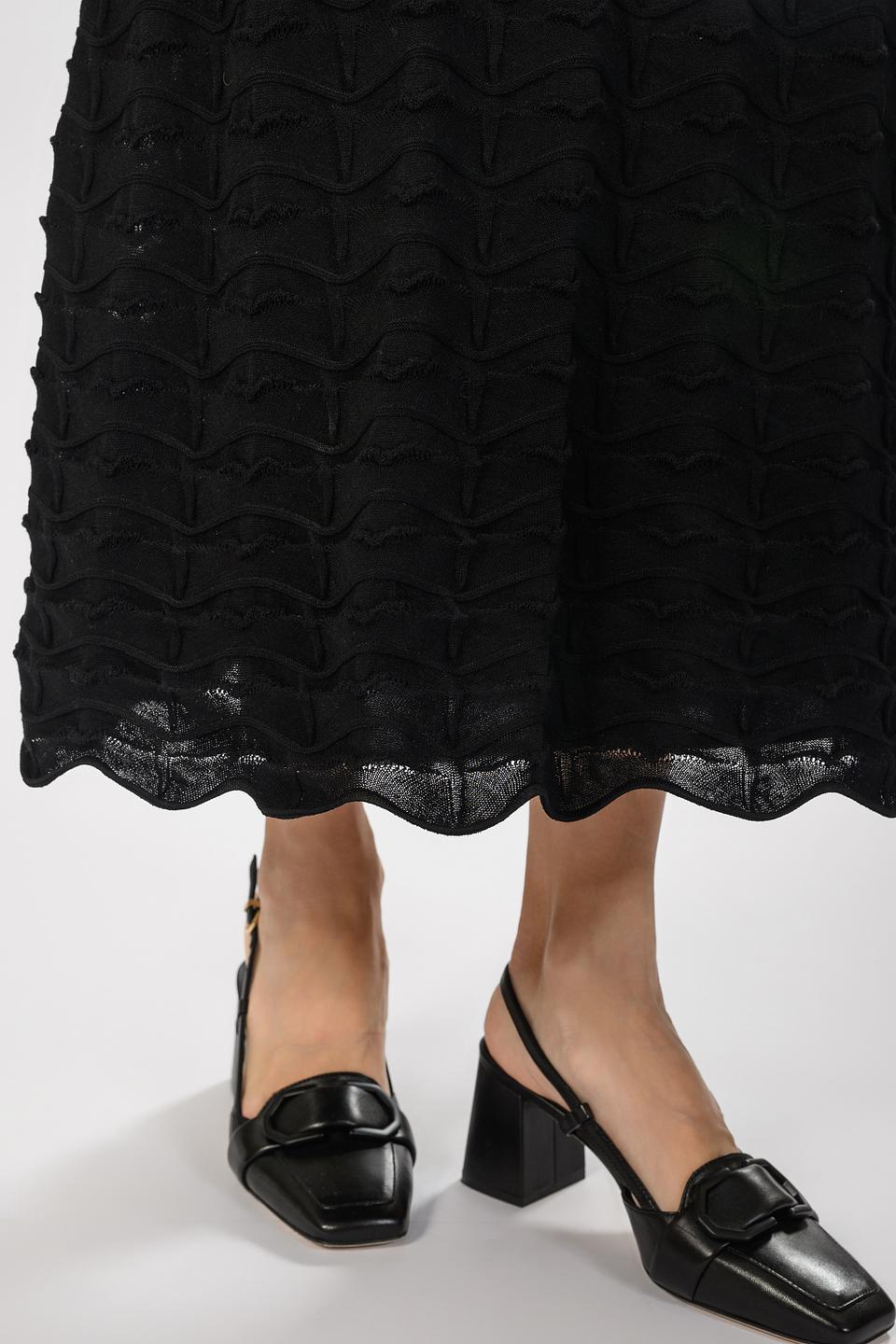 Платье D. Exterior чёрное с текстурой