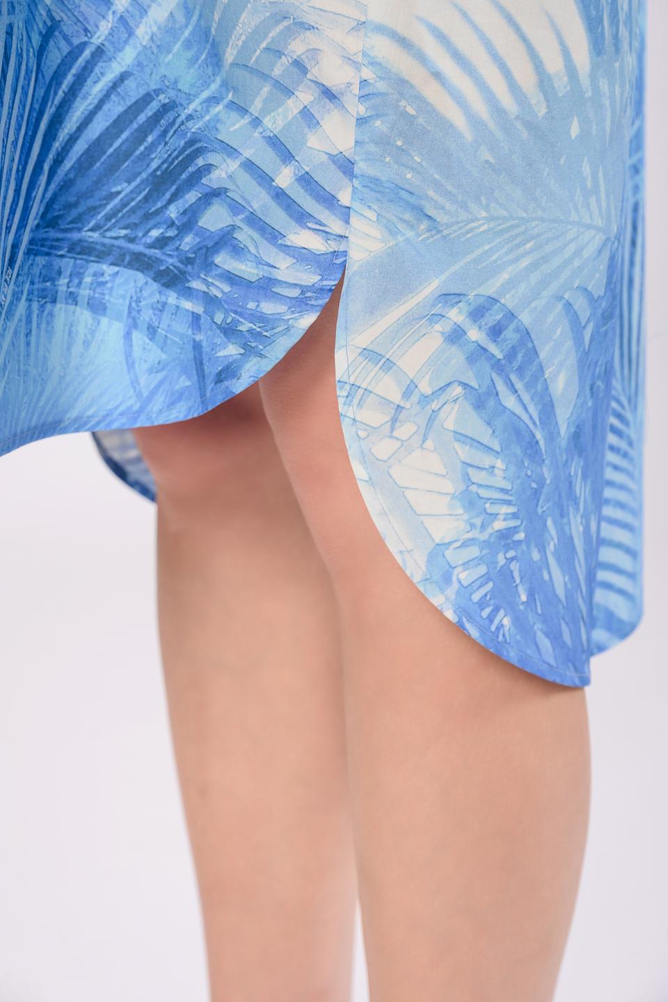 Платье Ice Play с принтом голубой