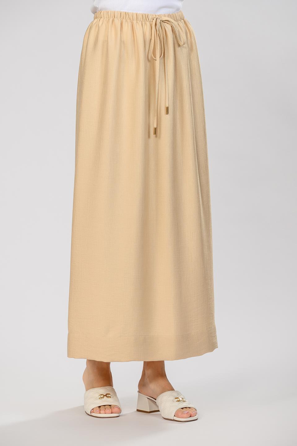 Юбка Seven Lab жен. с завязками бежевая