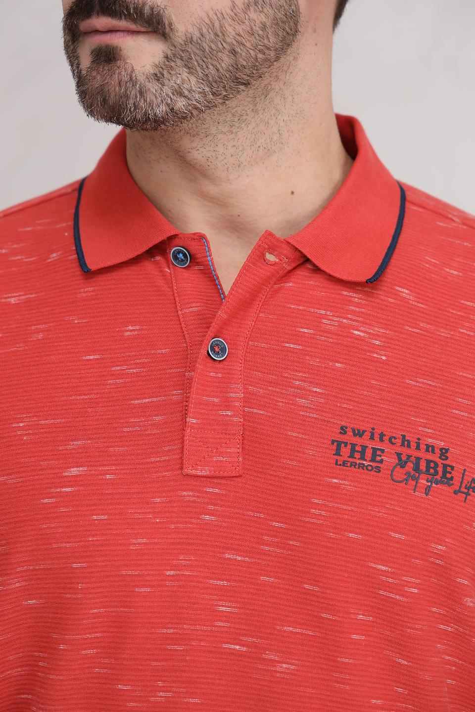 Поло Lerros терракотовый с логотипом