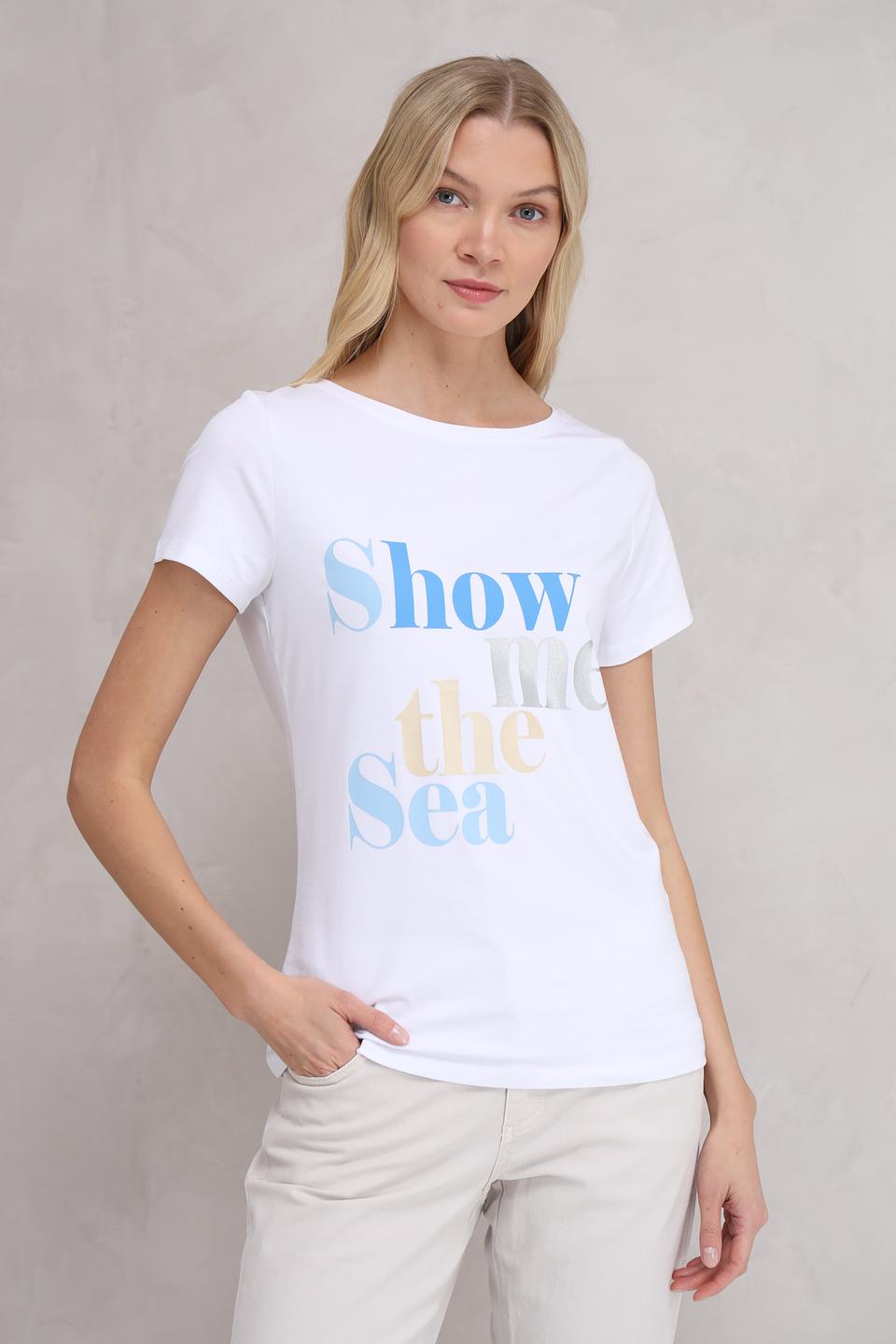 Футболка More and More с принтом "Show the Sea"