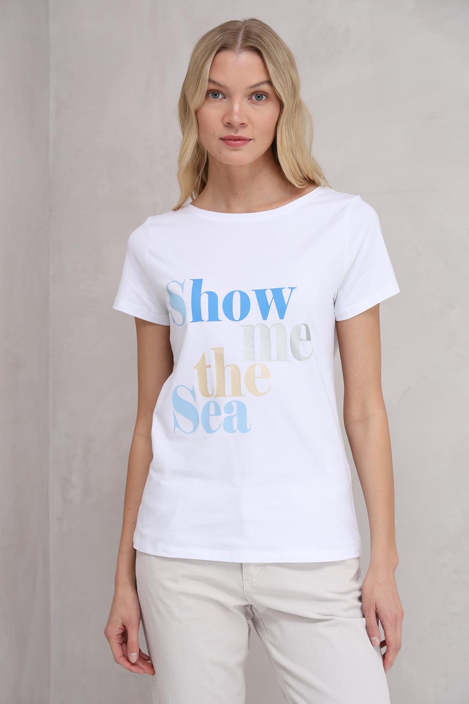 Футболка More and More с принтом "Show the Sea"