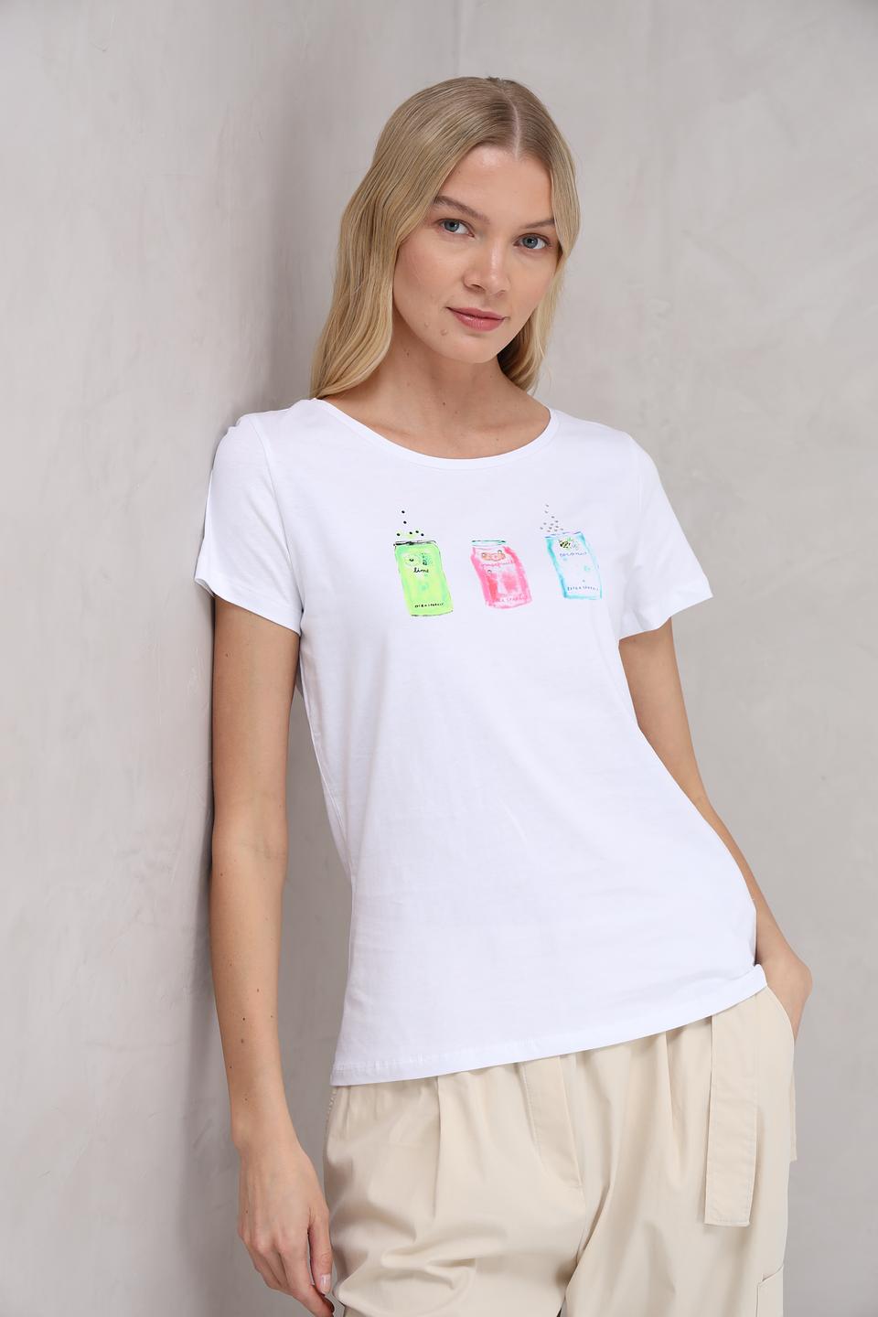 Футболка More and More с принтом лайм