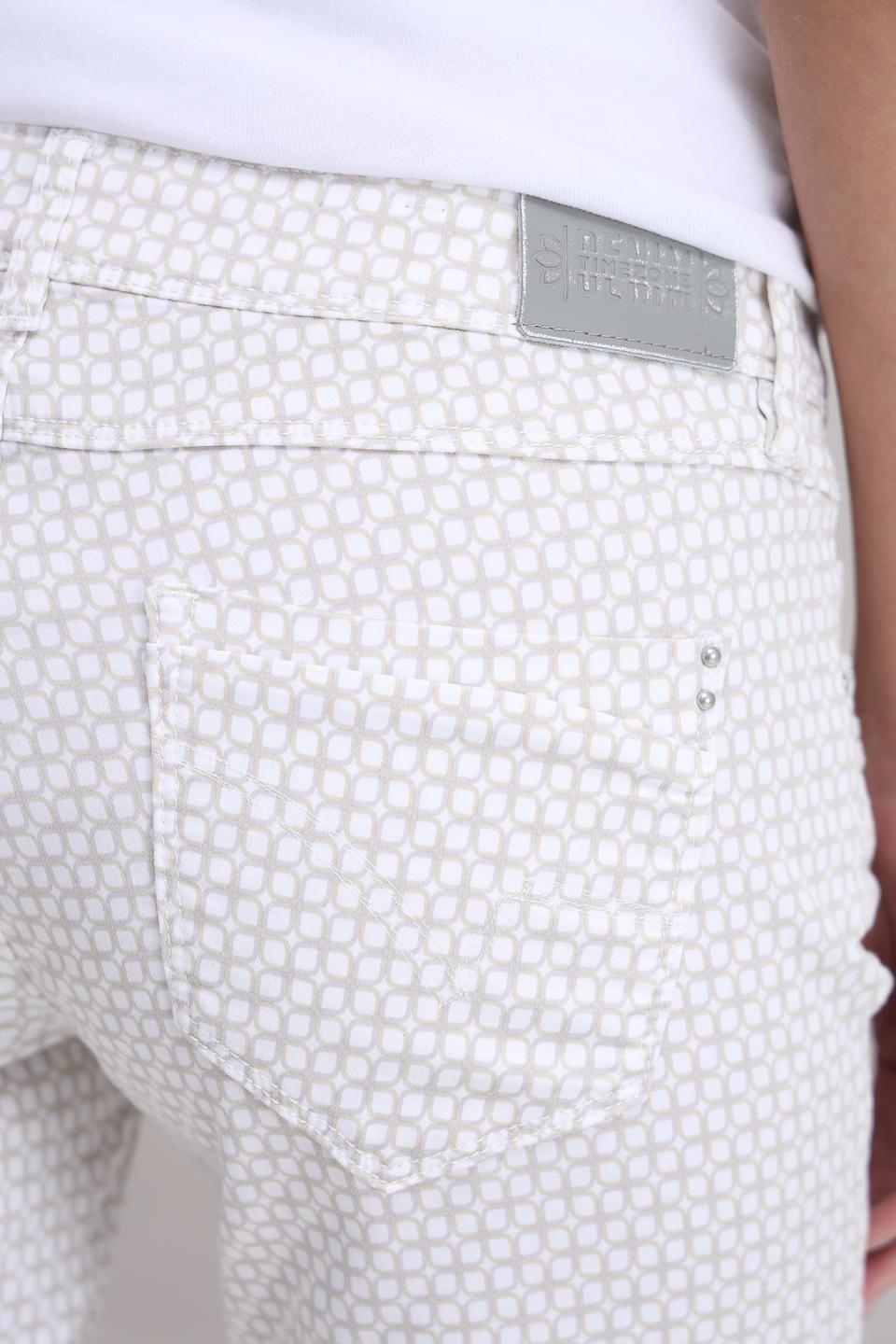 Шорты Time Zone в клетку бежевые