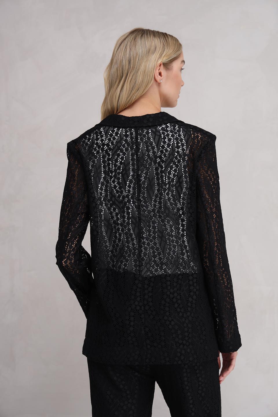 Жакет Marc Aurel чёрный кружевной